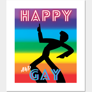 HAPPY AND GAY Posters and Art